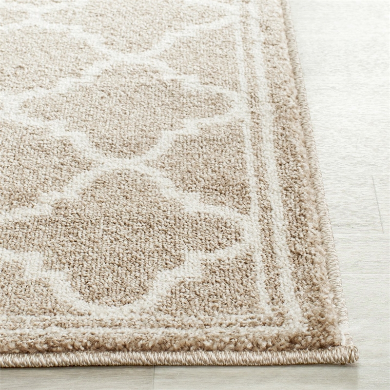 Pemberly Row Polypropylene Wheat Indoor Outdoor Rug - Runner 2'3