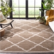 Pemberly Row Polypropylene Light Grey Indoor Outdoor Rug - 10' x 14'