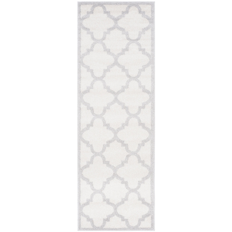 Pemberly Row Polypropylene Beige Indoor Outdoor Rug - 2'3
