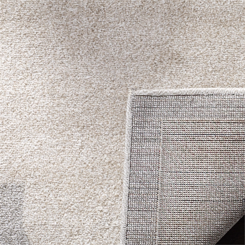 Pemberly Row Polypropylene Beige Indoor Outdoor Rug - 5' x 8'