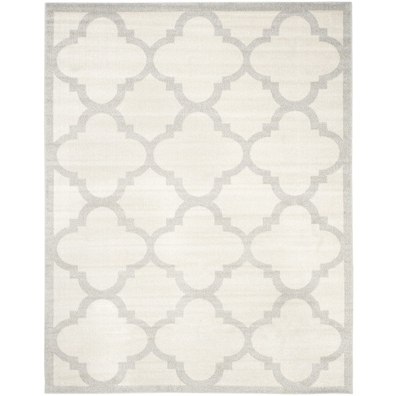 Pemberly Row Polypropylene Beige Indoor Outdoor Rug - 9' x 12'