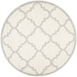 Pemberly Row Polypropylene Beige Indoor Outdoor Rug - Round 5'