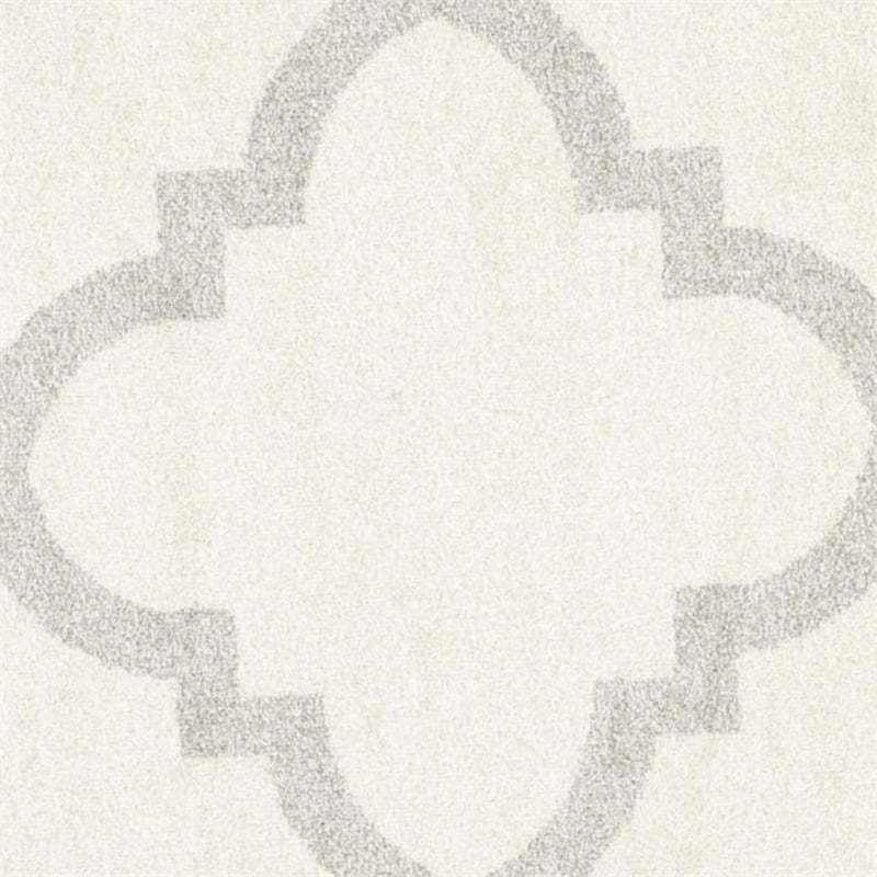 Pemberly Row Polypropylene Beige Indoor Outdoor Rug - Round 5'