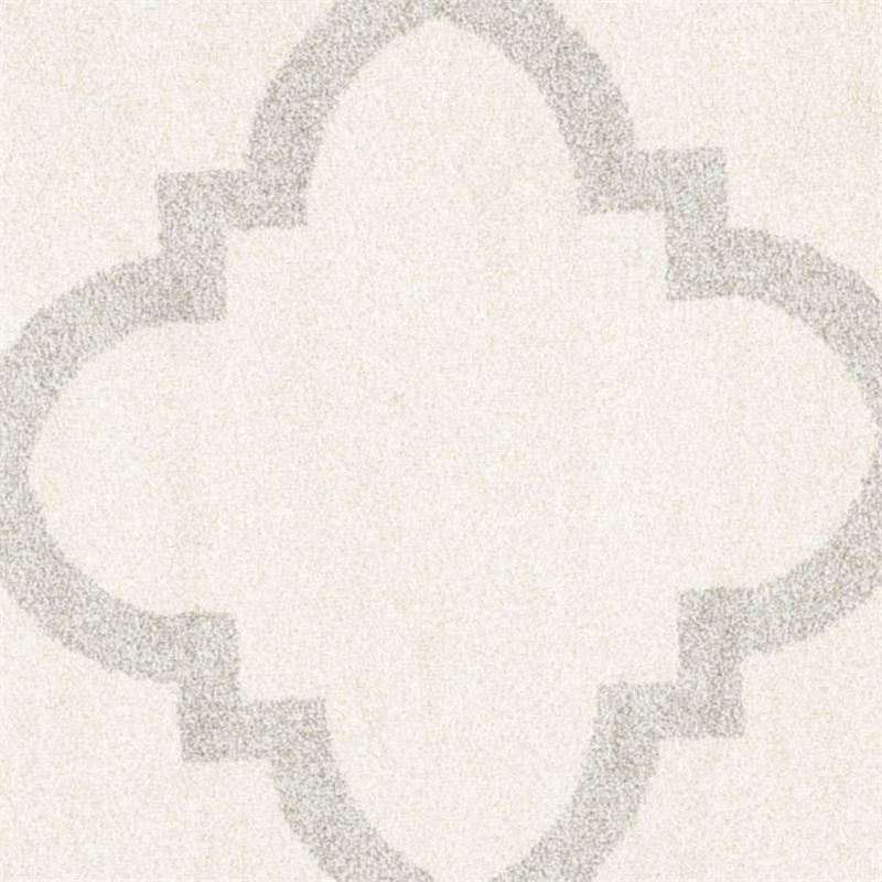 Pemberly Row Polypropylene Beige Indoor Outdoor Rug - Round 7'