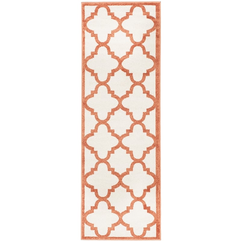 Pemberly Row Polypropylene Beige Indoor Outdoor Rug - 2'3