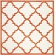 Pemberly Row Polypropylene Beige Indoor Outdoor Rug - Square 7'