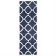 Pemberly Row Polypropylene Navy Indoor Outdoor Rug - 2'3