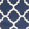 Pemberly Row Polypropylene Navy Indoor Outdoor Rug - 2'3