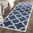 Pemberly Row Polypropylene Navy Indoor Outdoor Rug - 2'3