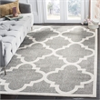 Pemberly Row Polypropylene Dark Grey Indoor Outdoor Rug - 4' x 6'