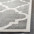 Pemberly Row Polypropylene Dark Grey Indoor Outdoor Rug - 4' x 6'