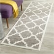 Pemberly Row Polypropylene Dark Grey Indoor Outdoor Rug - Runner 2'3