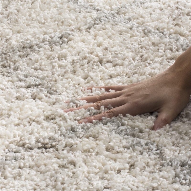 Pemberly Row Polypropylene Dark Grey Indoor Outdoor Rug - Square 7'