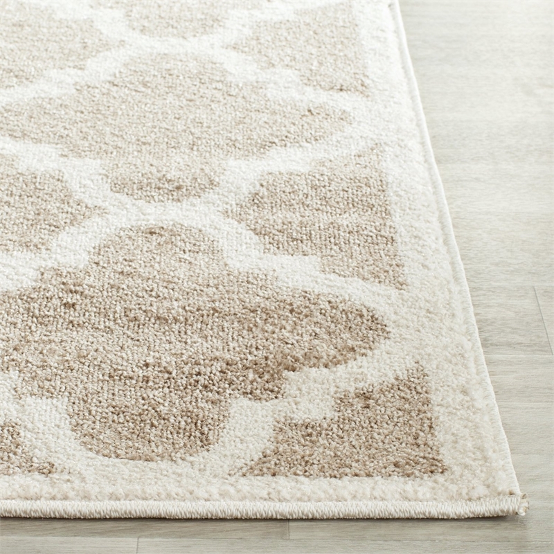 Pemberly Row Polypropylene Wheat Indoor Outdoor Rug - Runner 2'3