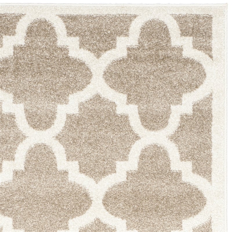 Pemberly Row Polypropylene Wheat Indoor Outdoor Rug - Runner 2'3