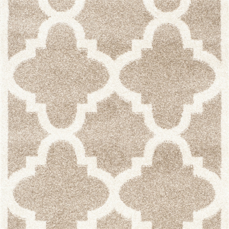 Pemberly Row Polypropylene Wheat Indoor Outdoor Rug - Runner 2'3