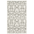 Pemberly Row Polypropylene Dark Grey Indoor Outdoor Rug - 3' x 5'