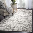 Pemberly Row Polypropylene Dark Grey Indoor Outdoor Rug - 5' x 8'
