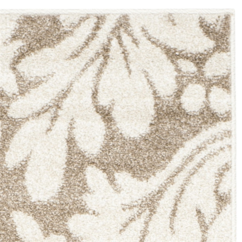 Pemberly Row Polypropylene Wheat Indoor Outdoor Rug - Runner 2'3