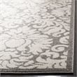 Pemberly Row Polypropylene Dark Grey Indoor Outdoor Rug - 3' x 5'
