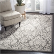 Pemberly Row Polypropylene Dark Grey Indoor Outdoor Rug - 4' x 6'