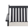Pemberly Row Contemporary 4 Piece Patio Sofa Set in Black and White