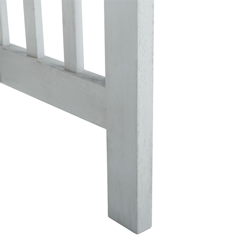 Pemberly Row Wood 4 Pc Outdoor Set in Gray / Beige/ Navy / White