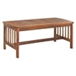 Pemberly Row Transitional Wood 4Pc Outdoor Set in Natural / Aqua