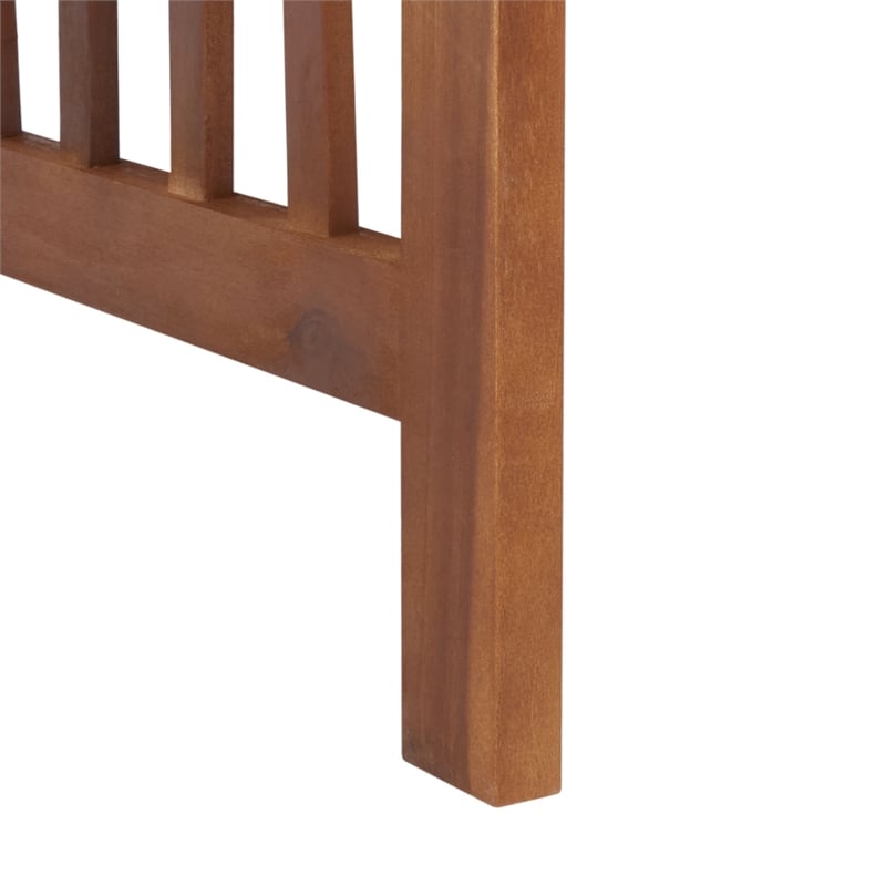 Pemberly Row Transitional Wood 4Pc Outdoor Set in Natural / Black