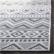 Pemberly Row Contemporary Polypropylene 4' x 6' Rug in Cream and Navy