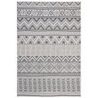 Pemberly Row Contemporary Polypropylene 4' x 6' Rug in Cream and Navy