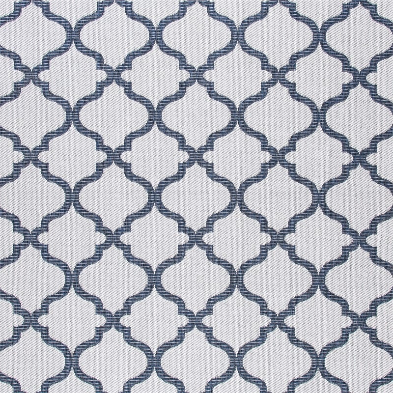 Pemberly Row Polypropylene 9' x 12' Rug in Ivory and Charcoal