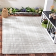Pemberly Row Contemporary Polypropylene 9' x 12' Rug in Gray