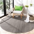 Pemberly Row Contemporary Polypropylene 9' x 12' Rug in Gray