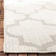 Pemberly Row Polypropylene 9' x 12' Rug in Ivory and Light Gray
