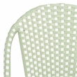 Pemberly Row Coastal Aluminum Bistro Chairs in Green & White Finish
