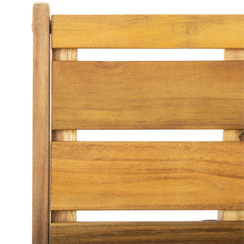 Pemberly Row Contemporary Convertible Patio Bench in Natural