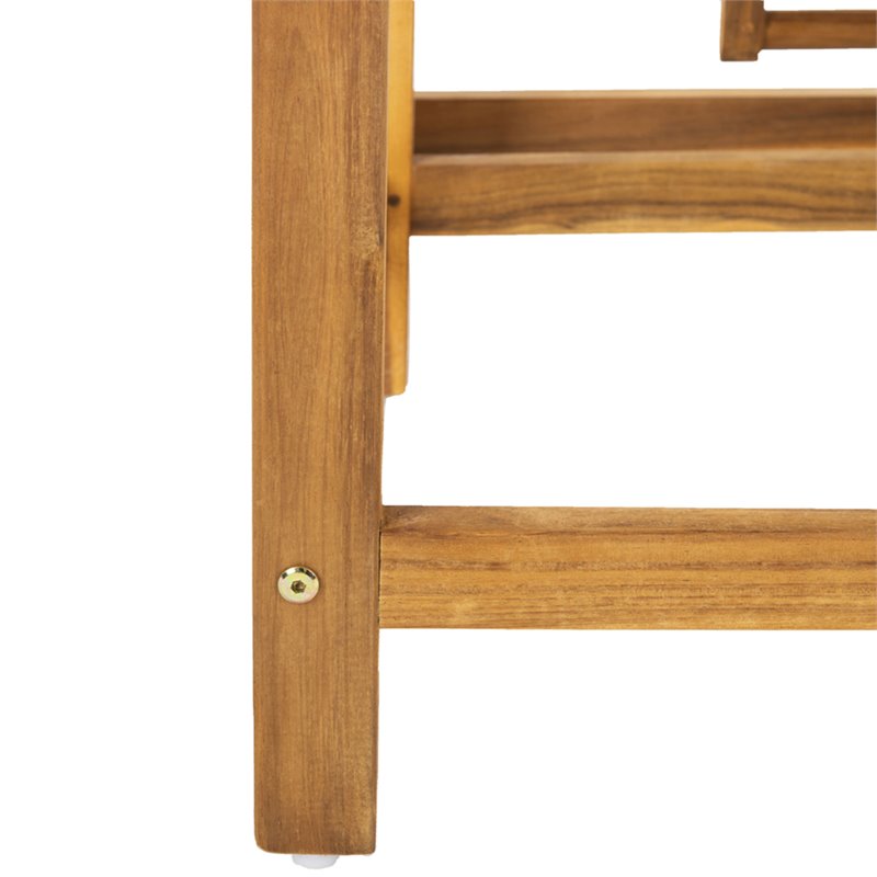 Pemberly Row Contemporary Convertible Patio Bench in Natural