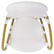 Pemberly Row Coastal Wood and Metal Arm Chair in White Finish