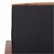 Pemberly Row Transitional Wood 4Pc Outdoor Set in Natural / Black