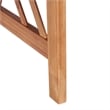 Pemberly Row Transitional Wood 4Pc Outdoor Set in Natural / Black