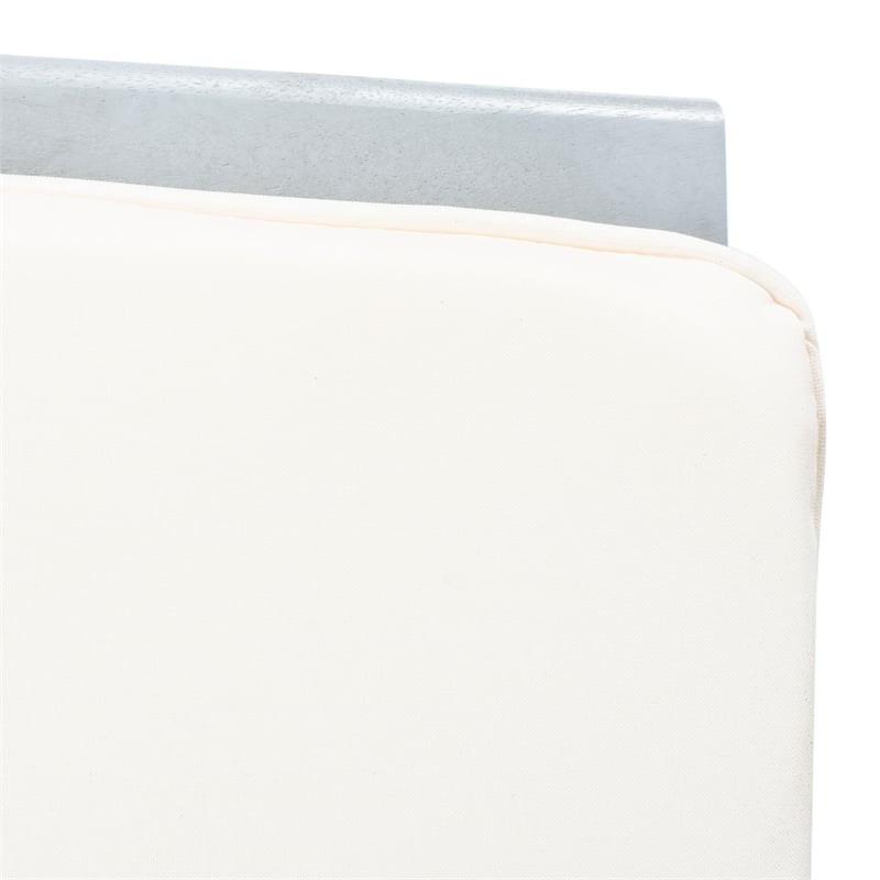 Pemberly Row Transitional Wood 4Pc Outdoor Set in Gray / Beige