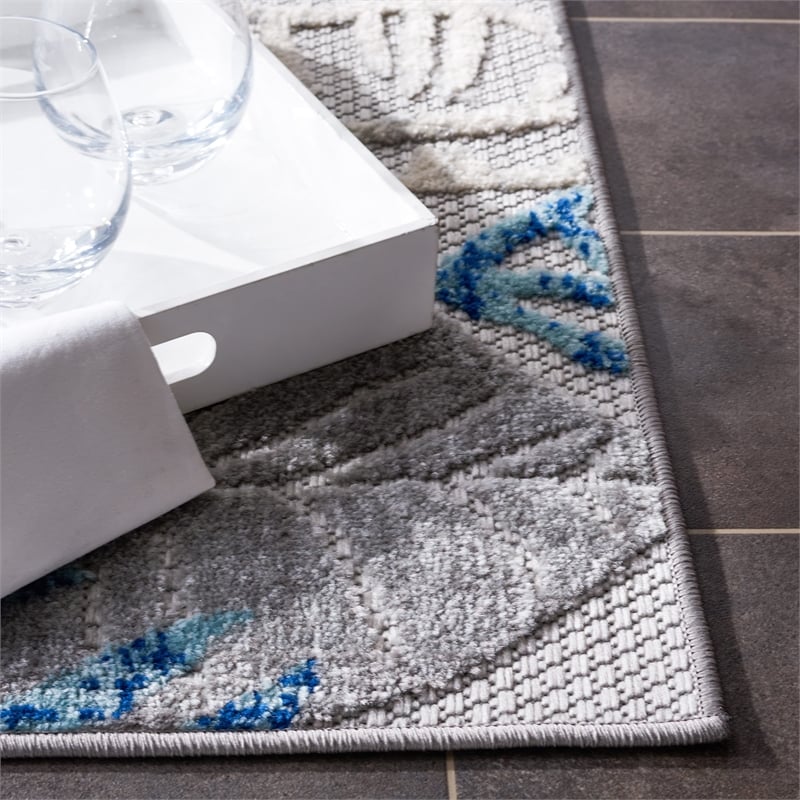 Pemberly Row Contemporary Polypropylene 5'3