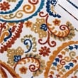 Pemberly Row Contemporary Polypropylene 8' x 10' Rug in Cream and Navy
