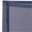 Pemberly Row Aluminum Stackable Patio Chair in Navy and White (Set of 2)
