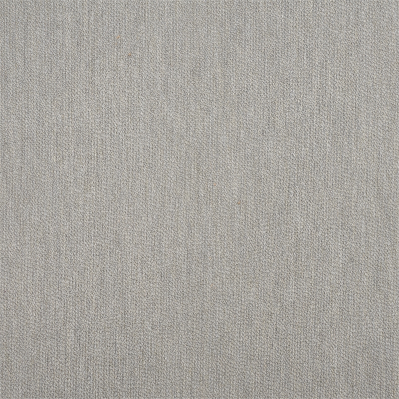 Pemberly Row Wood and Fabric Patio Chair in Brown / Light Gray