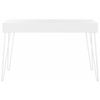Pemberly Row Contemporary Wood and Iron Desk in White Finish