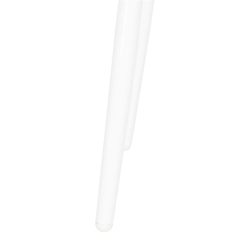 Pemberly Row Contemporary Wood and Iron Desk in White Finish