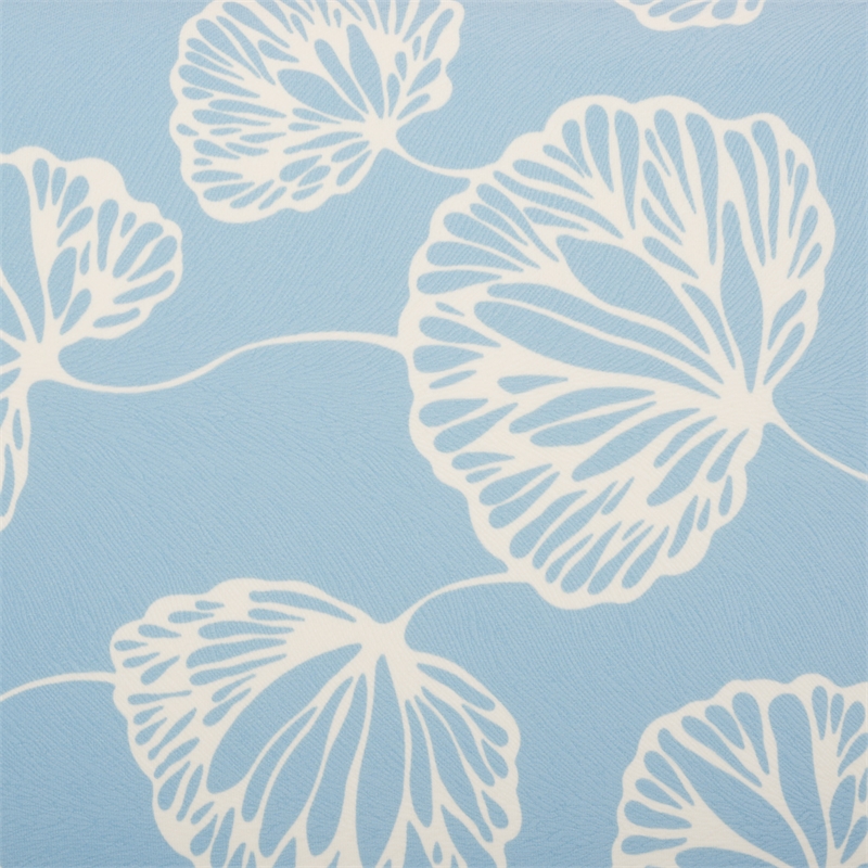 Pemberly Row Contemporary Wood and Metal Desk Chair in White / Blue