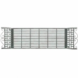 Pemberly Row Traditional Powder Coated Iron Bench in Green Finish